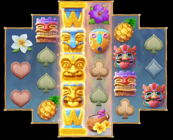 สัญลักษณ์การจ่ายเงินรางวัล HAWAIIAN TIKI 1