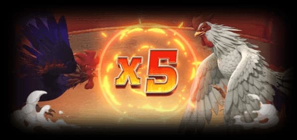 สัญลักษณ์การจ่ายเงินรางวัล Rooster Rumble 1