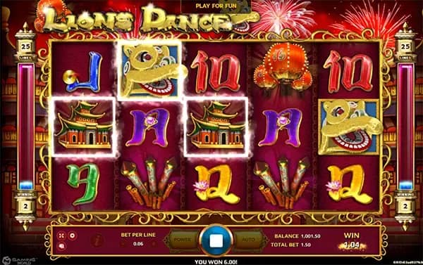 LIONS DANCE ภาพเกม 1