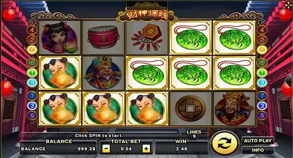 LUCKY GOD PROGRESSIVE ภาพเกม 1
