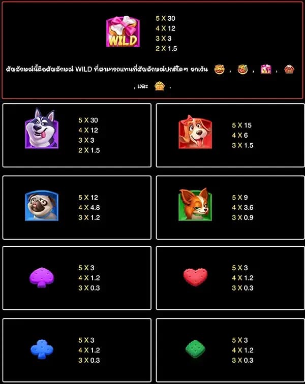 ตารางการจ่าย 1
