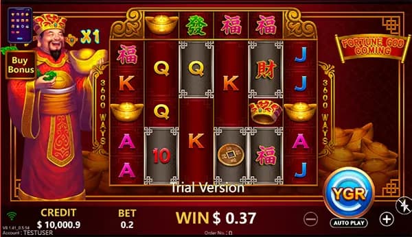 FORTUNE GOD COMING ภาพเกม 4