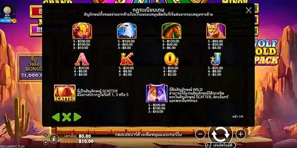 wolf gold 4 pack ภาพเกม 3