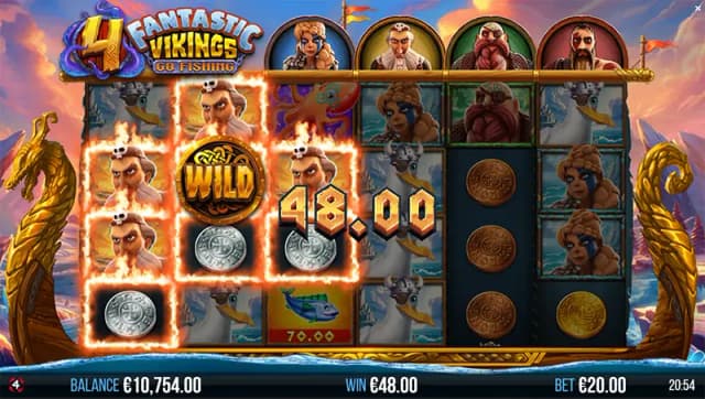 4 Fantastic Vikings Go Fishing ภาพเกม 3
