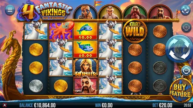 4 Fantastic Vikings Go Fishing ภาพเกม 4